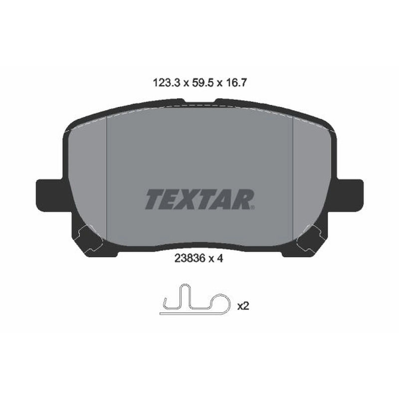 Textar Front Brake Pad Set 2383601