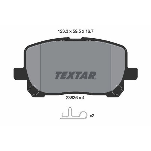Textar Front Brake Pad Set 2383601