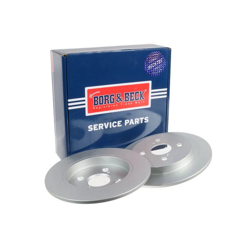Borg & Beck Front & Rear Brake Discs & Pads fits Toyota Yaris 2005-2012 1.0 1.4