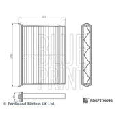 Blue Print Cabin Air Filter (Pollen Filter) fits Mazda CX-60 2022 on 3.3