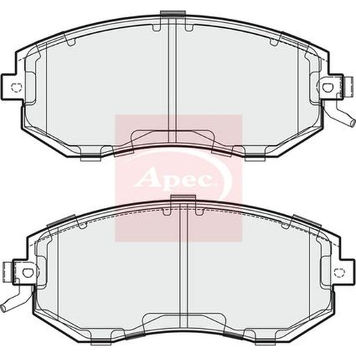 Apec Front & Rear Brake Discs & Pads fits Subaru Impreza 2012 on 1.6