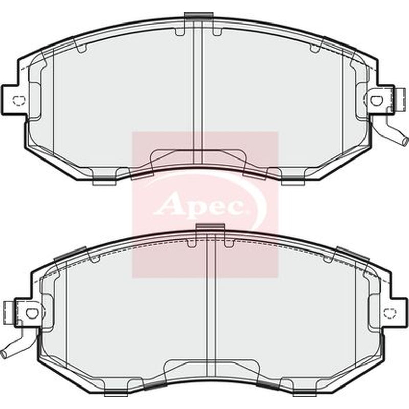 Apec Front Brake Pad Set fits Subaru Brz 2012 on 2.0