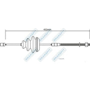 Apec Handbrake Cable Front BBC3471
