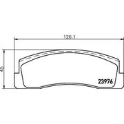 DON Front Brake Pad Set fits Chevrolet Niva 2002 on 1.7