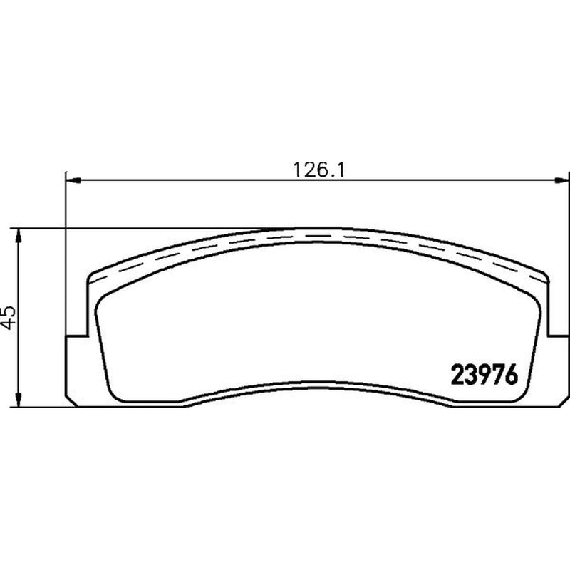 DON Front Brake Pad Set fits Chevrolet Niva 2002 on 1.7
