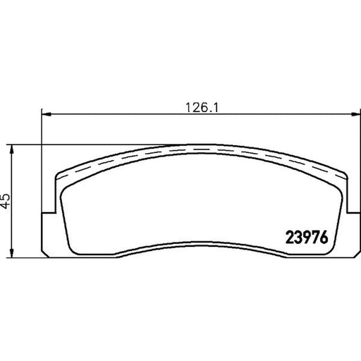 DON Front Brake Pad Set fits Chevrolet Niva 2002 on 1.7