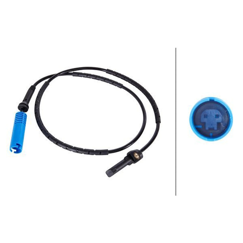 Hella ABS Wheel Speed Sensor Rear fits BMW 3 2005-2013
