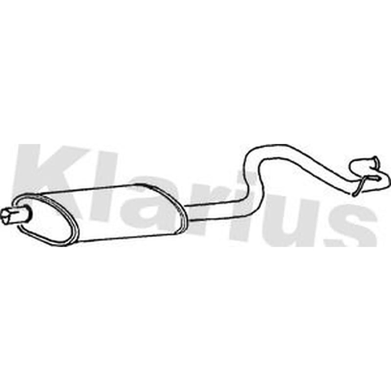 Klarius Box With Tail Pipe Rear fits Ford Transit 1994-2000 2.5