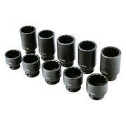 Laser Bi-Hex Impact Socket Set 1/2"D 10pc 8700 Laser - Dynamic Drive