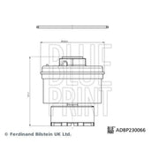 Blue Print Fuel Filter Element ADBP230066