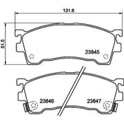Mintex Front Brake Pad Set fits Eunos 500 1992-1999 2.0