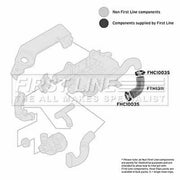 First Line Intercooler Turbo Charge Air Hose fits Land Rover Freelander I