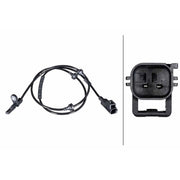Hella ABS Wheel Speed Sensor Front 6PU 358 216-421
