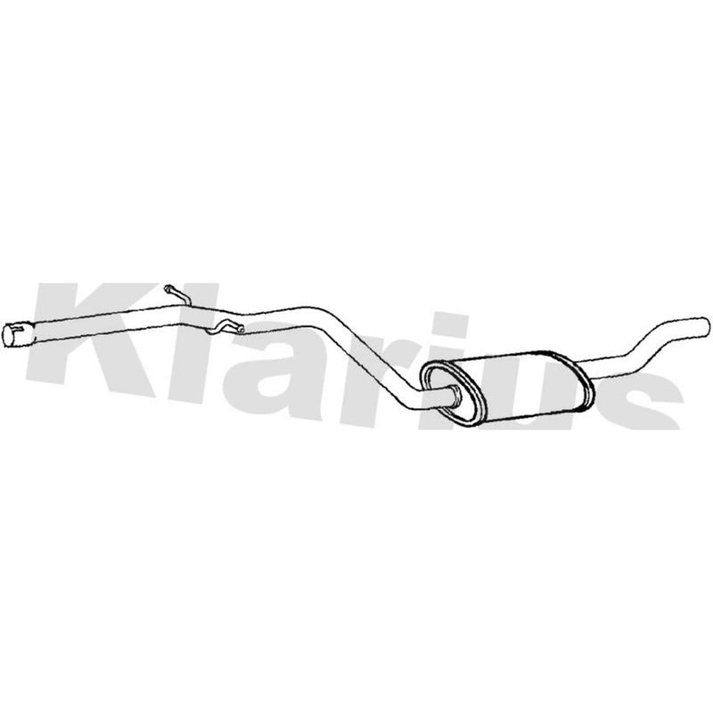 Klarius Box With Centre Pipe Centre fits Skoda Octavia II 2004-2013 1.6