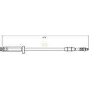 NAPA Brake Hydraulic Hose Line Upper NBH1168