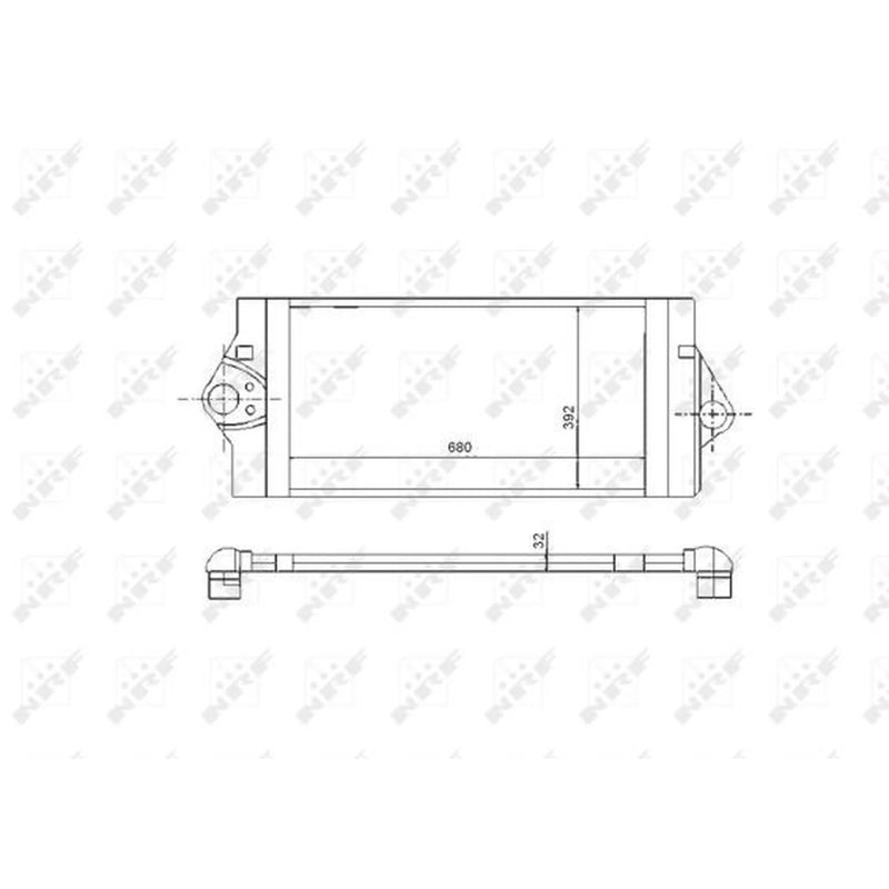 NRF Intercooler (Charge Air Cooler) 30893
