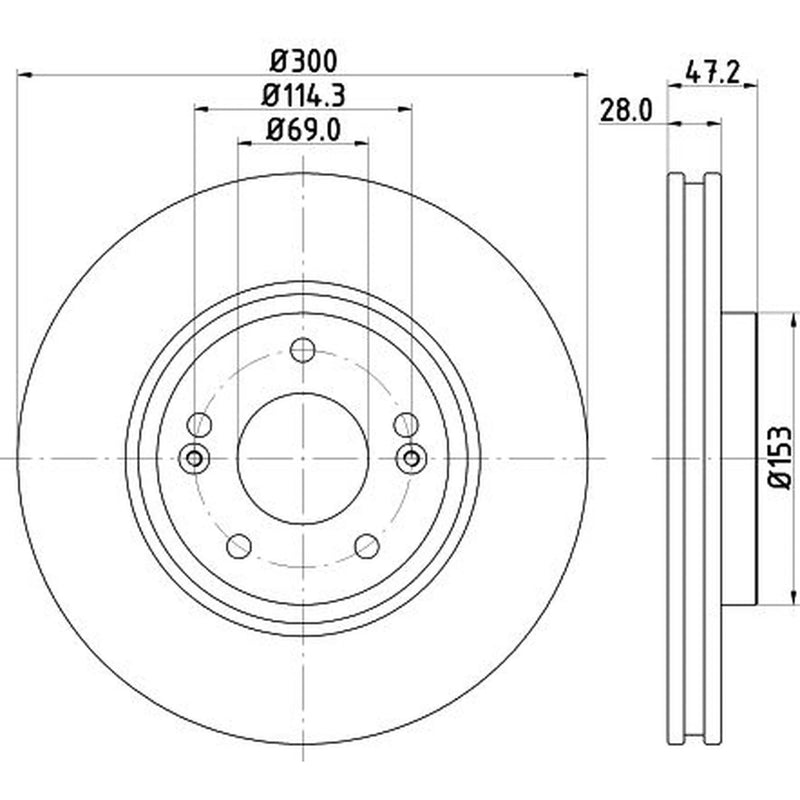 Mintex Front & Rear Brake Discs & Pads fits Kia Sportage II 2004-2010 2.0 2.7