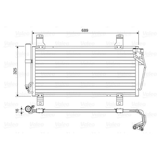 Valeo Air Conditioning Condenser 814456