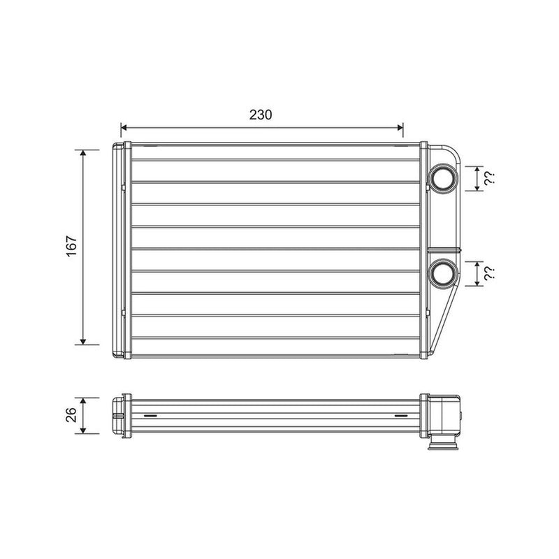 Valeo Heater Matrix Core Heat Exchanger 811514