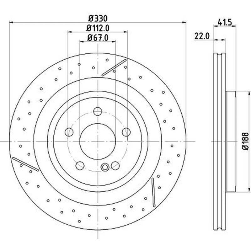 Mintex Front & Rear Brake Discs & Pads fits Mercedes-Benz Cla 2013-2019 117.352