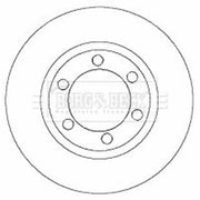 Borg & Beck Front Brake Discs & Pads fits Hyundai Terracan 2001-2006 2.5 2.9 3.5