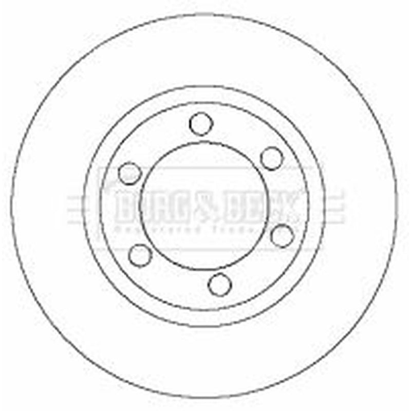 Borg & Beck Front Brake Discs & Pads fits Hyundai Terracan 2001-2006 2.5 2.9 3.5