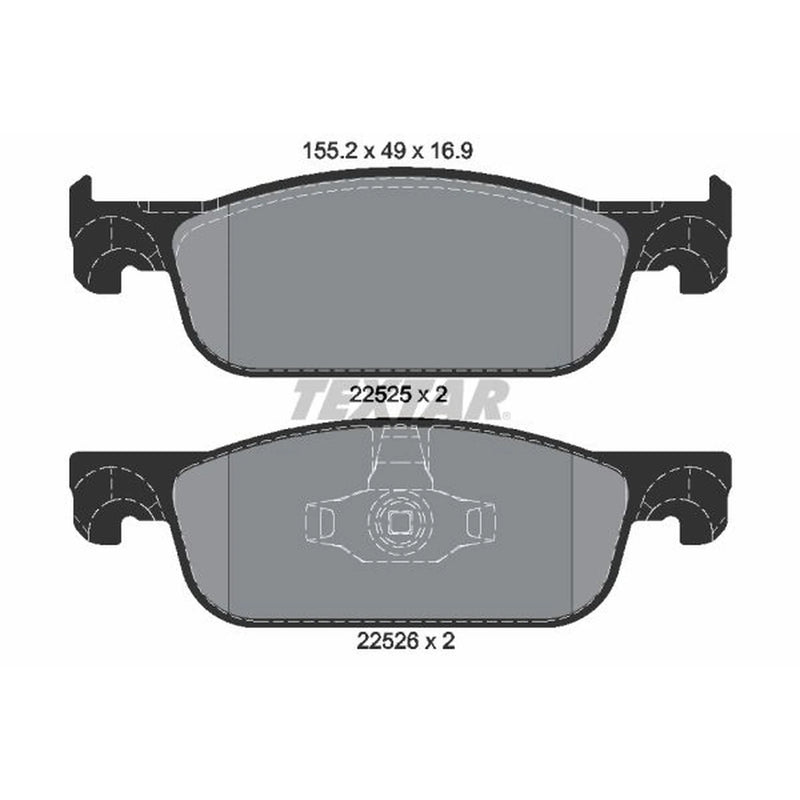 Textar Front Brake Pad Set 2252501