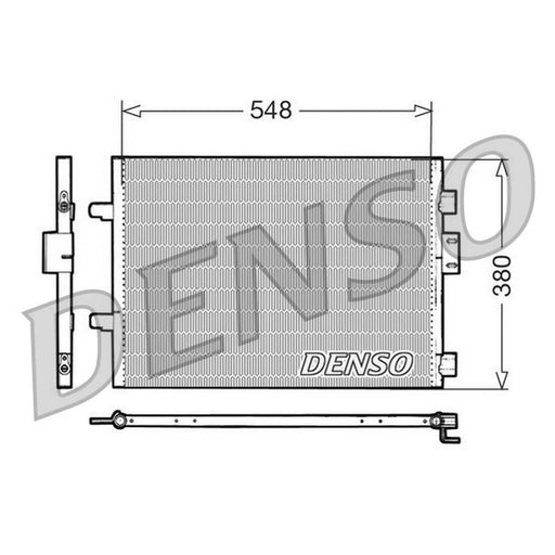 Denso Air Conditioning Condenser fits Renault Clio 2001-2012 1.5