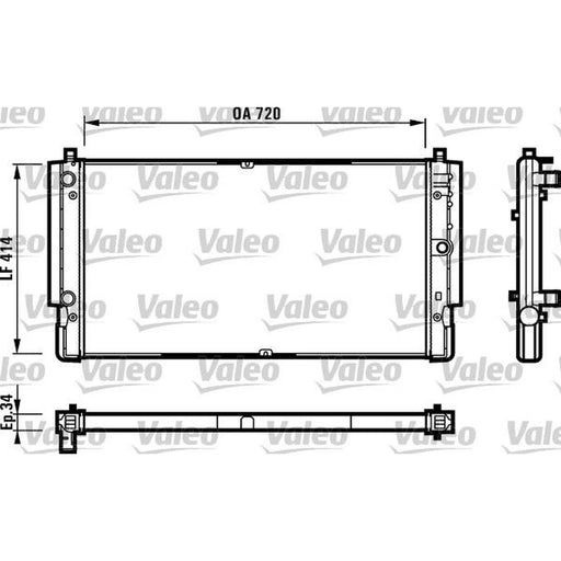 Valeo Engine Radiator 731616