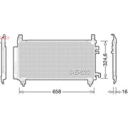 Denso Air Conditioning Condenser DCN50046