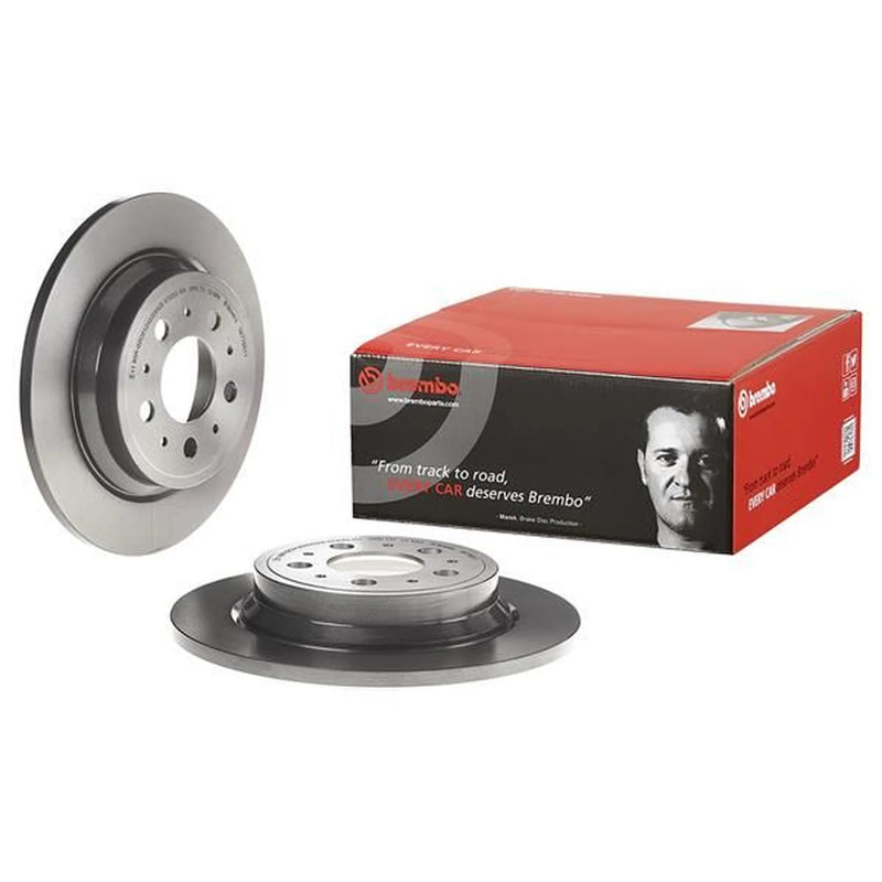 Brembo Rear Brake Solid Discs & Pads fits Volvo S60 I 2003-2010