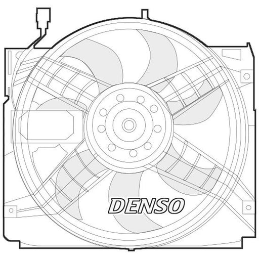 Denso Engine Cooling Fan fits BMW 3 1998-2007