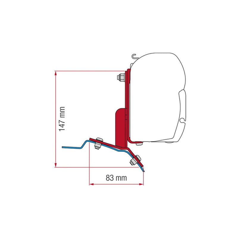 Fiamma Adapter Kit Ford Custom Fiamma - Dynamic Drive