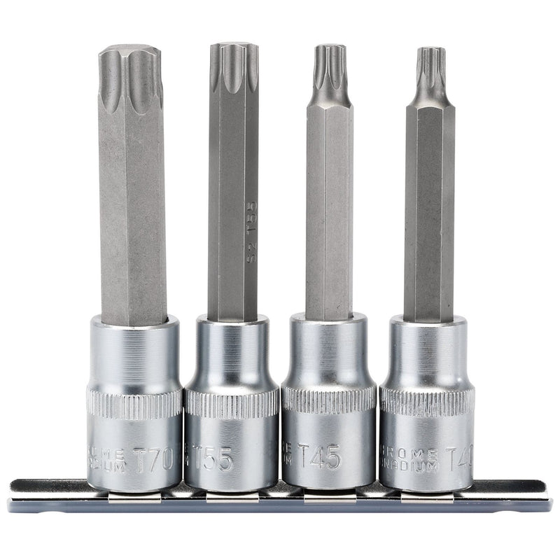 Draper TX-STAR Socket Bit Set, 1/2" Sq. Dr. (4 Piece) 16331 Draper - Dynamic Drive