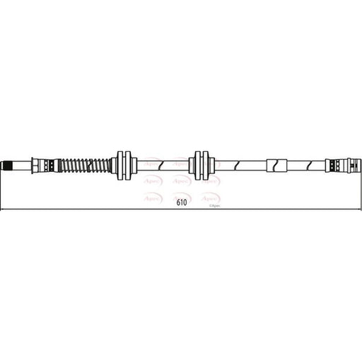 Apec Brake Hydraulic Hose Line Front HOS4100