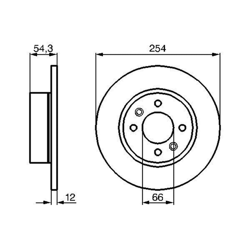 Bosch Front & Rear Brake Discs & Pads fits Renault 25 1984-1992 2.2