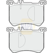 NAPA Front Brake Pad Set fits Mercedes-Benz S-Class 2013-2020