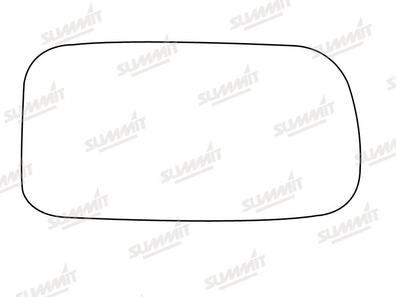 Summit Stick-On Standard Mirror Glass fits Nissan Primera RHS Summit - Bars 4 Cars