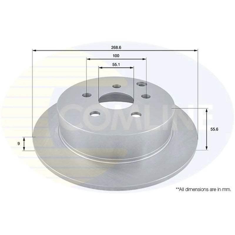 Comline Front & Rear Brake Discs & Pads fits Toyota Prius Liftback 2003-2009 1.5