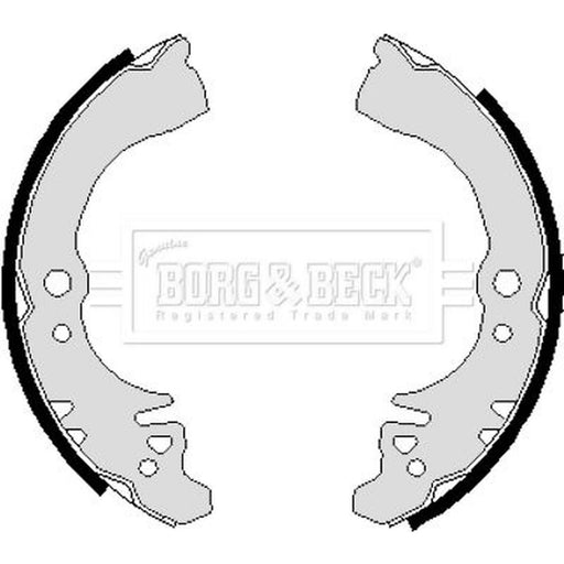 Borg & Beck Brake Shoe Set Axle Kit BBS6241