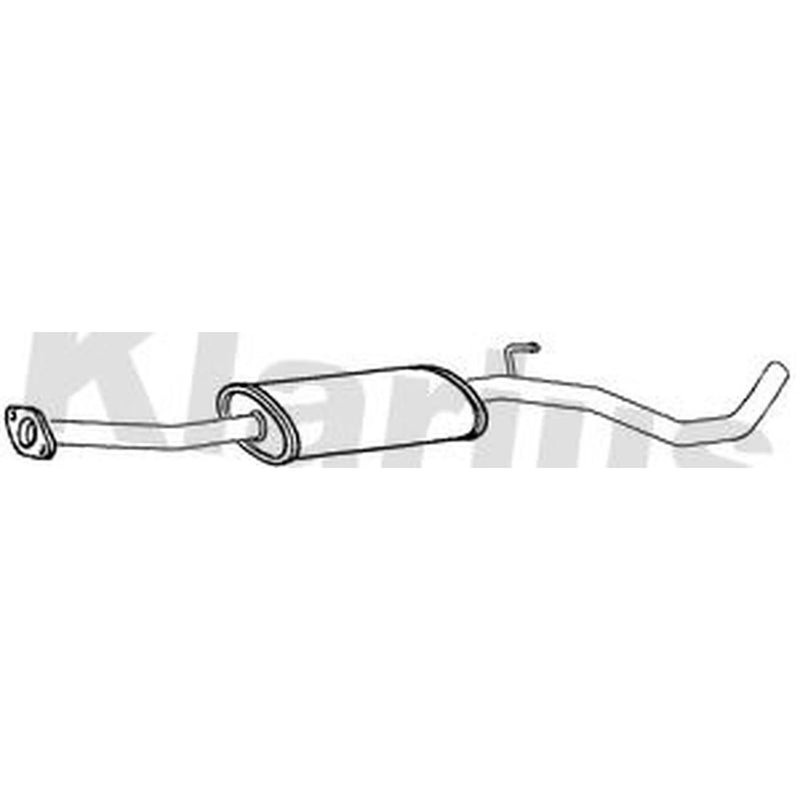 Klarius Box With Centre Pipe Centre fits Nissan Note 2006-2012 1.4