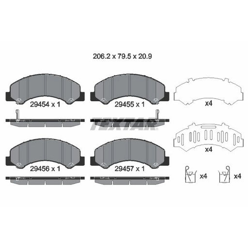 Textar Front Brake Pad Set 2945401