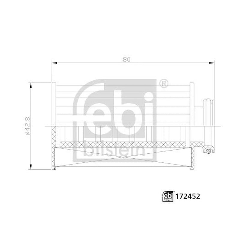 Febi Adblue® Urea Filter 43mm 172452