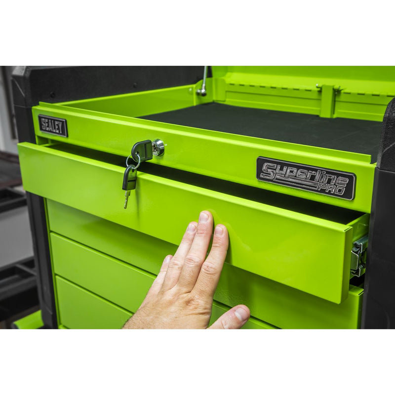 Superline Pro Superline PRO Push-to-Open Topchest 4 Drawer - Green APPD4G Superline Pro - Dynamic Drive