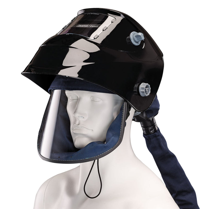 Draper Expert Air-Fed PAPR Auto-Darkening Welding Helmet, Black 02518 Draper - Dynamic Drive