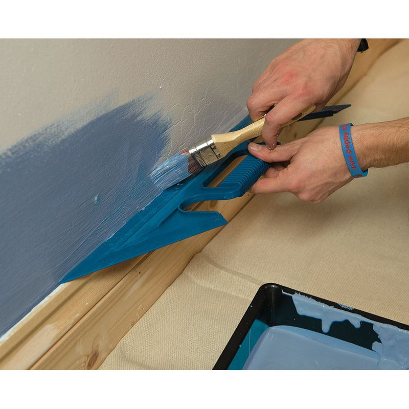 Silverline Paint Shield Guide Wallpaper Window Tiles Masking Decorating 450mm Silverline  - Dynamic Drive