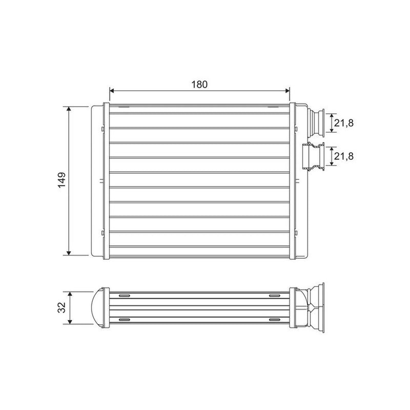 Valeo Heater Matrix Core Heat Exchanger 811596