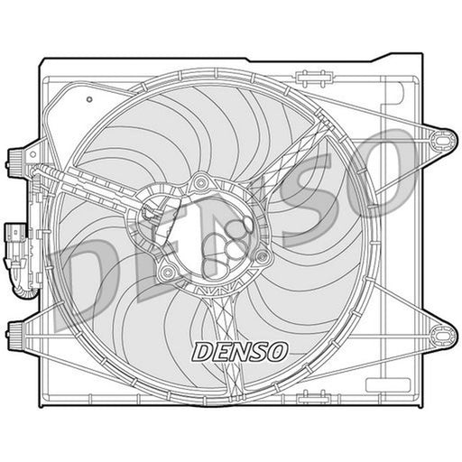 Denso Engine Cooling Fan fits Fiat Panda 2012-2015 0.9 1.3