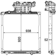 Mahle Engine Radiator fits Man Tgs I 2007-2021