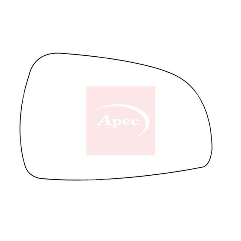 Apec Exterior Wing Mirror Glass Right fits Toyota Avensis 1999-2008